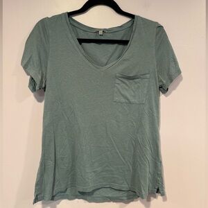 Blue pocket Charlotte Russe short sleeve vneck